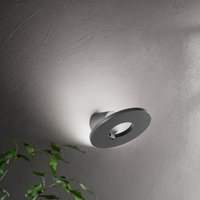 Fabas Luce Applique d'extérieur LED Elite, gris foncé, métal, Ø 24 cm, IP54