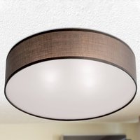 ORION Textiltaklampa Seda, brun