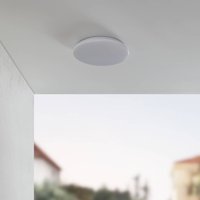 Lindby Plafón para exterior Astera, blanco