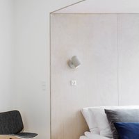 HAY Noc Wall Button wall light, white, metal, E14