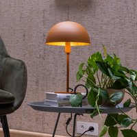Lucide Siemon table lamp made of steel, Ø 25 cm, ochre yellow