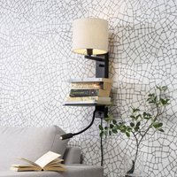 IT´S ABOUT ROMI IT'S ABOUT ROMI Florence reading lamp, 2-bulb, light linen