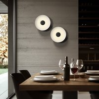 Linea Light LED-taklampa Basin_P, svart, metall, Ø 48 cm