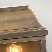 Elstead Victoria outdoor wall light, 26 cm antique brass