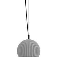 Karman Sahara pendant light, grey, Ø 23 cm, ceramic E27