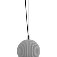 Karman hänglampa Sahara, grå, Ø 23 cm, keramik E27