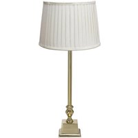 PR Home table lamp Linné Sofia Plissé 51 cm white/gold linen