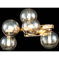 Maytoni Dallas wall light with 5 glass globes gold