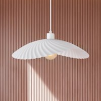 Viokef Dance hanging light, white, Ø 47 cm, metal