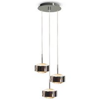 Top Light Hanging light Puk Meg Maxx Drop Trio chrome matt 3-bulb G9