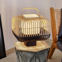 Forestier Bamboo Square S table lamp in black