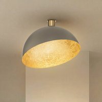 SIGMA Sfera ceiling light, Ø 50 cm, taupe/gold, metal, E27