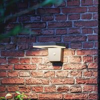 Philips LED solar wall light Zonal, head 16 x 16 cm