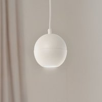 HELAM Midway hanging light, sand-coloured, metal, Ø 12 cm, GU10