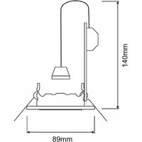 Deko-Light Anneau encastrable GU10 sans ampoule, aluminium