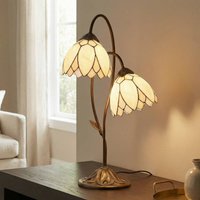 Clayre&Eef Tiffany style table lamp Lilliana, 2-light