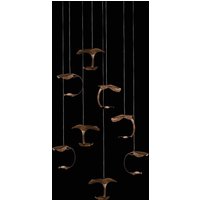 Knikerboker Le Gigine suspension 8 lampes bronze