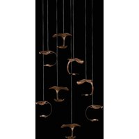 Knikerboker Le Gigine LED-hänglampa 8 lampor brons