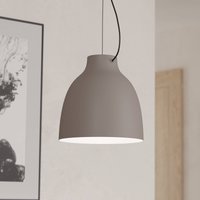 EGLO Camasca pendant light, 1-bulb, Ø 28 cm, taupe
