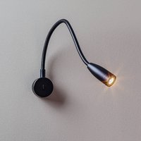 LEDS-C4 Bed LED-vägglampa rund, svart