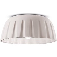 Ferroluce Madame Gres ceramic ceiling light, height 17 cm, white