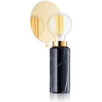 DESIGN BY US Blindspot table lamp, black, marble