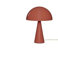 HÜBSCH Mush Mini table lamp, red, metal, height 34 cm
