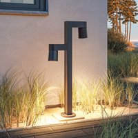 Paulmann Borne lumineuse LED Kimu 2, anthracite, à 2 lampes, 3.000 K