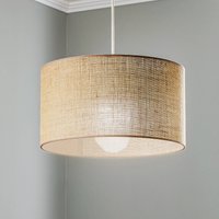 Duolla Suspension en jute brun naturel Ø40cm à 1 lampe.