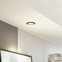 Arcchio LED downlight Aryx, black, 3,000K