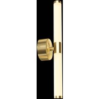 Maytoni LED-vägglampa Axis, guldfärgad, höjd 35,6 cm