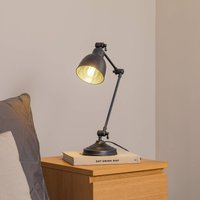 Euluna Bordslampa Emoti, antracit, 45 cm hög, justerbar