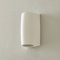 Fumagalli Marta 90 vägglampa utomhus, svart/frostad, GU10 CCT, nedåt