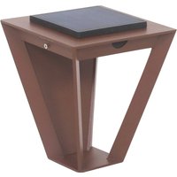 Les Jardins Metro LED solar wall light with sensor, corten