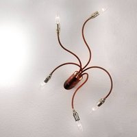 ORION Taklampa Brazona med 5 lampor i koppardesign