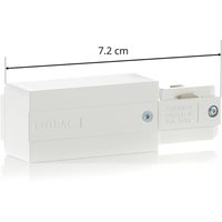 Eutrac 3-phase power feed earth right, white