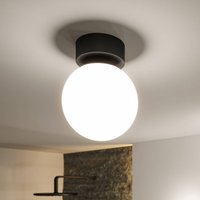 Paulmann Gove LED ceiling light, black, IP44