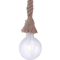 JUST LIGHT. GmbH Rope pendant light with rope, one-bulb