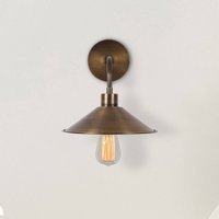 Opviq Vägglampa Berceste N-664, antikguld, järn, Ø 24 cm