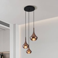 Stars of Light Almoster hanging light, copper, Ø 55 cm, 3-bulb