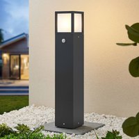 Lucande Dewari väglampa, rörelsevakt, E27, 65 cm, IP54