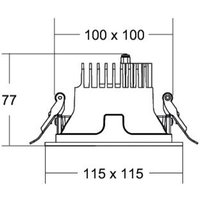 BRUMBERG Apollo Mini, facetté, angulaire, 3.000 K, argenté