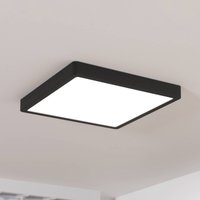 EGLO Panneau LED apparent Fueva5 IP20 830 noir 28,5x28,5cm