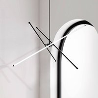 Viokef LED hanging light Sandy, length 90 cm, black, metal