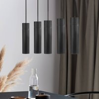Nordlux Pendellampa Tilo 5 lampor, svart