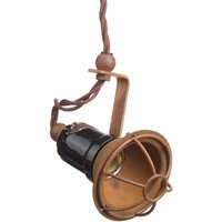Ferroluce C1660/1 hanging light with cage, black