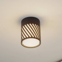 Lindby utomhustaklampa Lurinda, 10,5 cm, svart, aluminium,