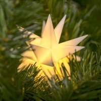 Deco Trend Étoile LED intérieur 18 bras, Ø 12 cm blanche
