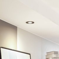 Arcchio Zyron downlight, black, Ø 8.2 cm