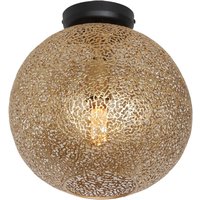 Freelight Oronero/Oro ceiling lamp, Ø 30 cm, gold-coloured, metal
